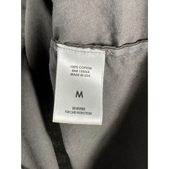 Mika Jaymes Men's Medium Gray Long Sleeve Button Down Shirt‎